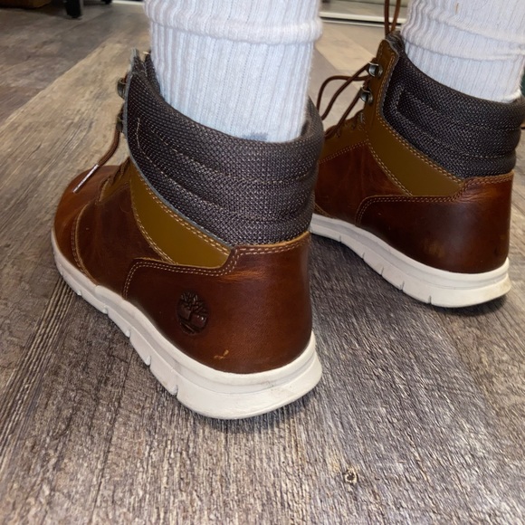 TIMBERLAND MEN'S GRAYDON MEMORY FOAM WATER RESISTANT SNEAKER BOOT BROWN Sz 8.5 - Picture 7 of 12